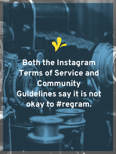 I dug into the Instagram terms of service & community guidelines to learn if it is okay to use #regram share other’s photos.