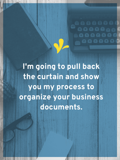 You should have a set of legal documents to protect your business. Learn which documents you should have and my method for easily keeping them organized.