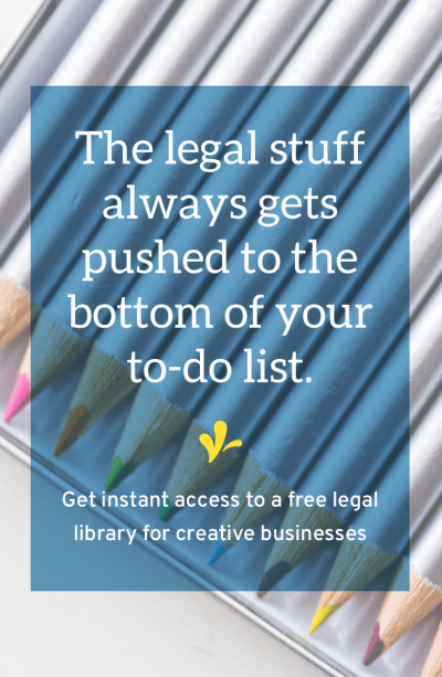 Your business is on a unique journey and you need resources to help you where you are. Click through to get instant access to our intuitive legal library designed exclusively for creative entrepreneurs.