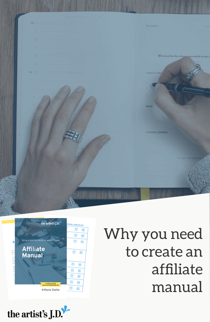 Giving an affiliate manual will not only make it less likely your affiliates will get in trouble with the law, but result in fewer emails in your inbox.