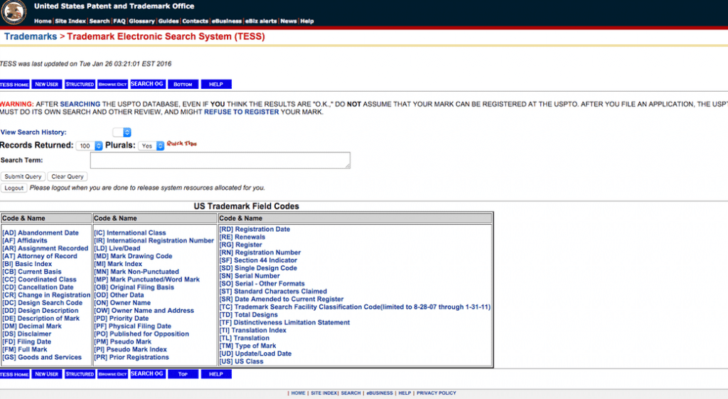 USPTO-TESS-Freeform-Search-Page-compressor