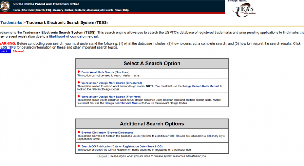 USPTO-TESS-Main-Search-Page-compressor