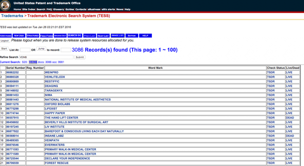 USPTO-TESS-wildcard-search-results-compressor