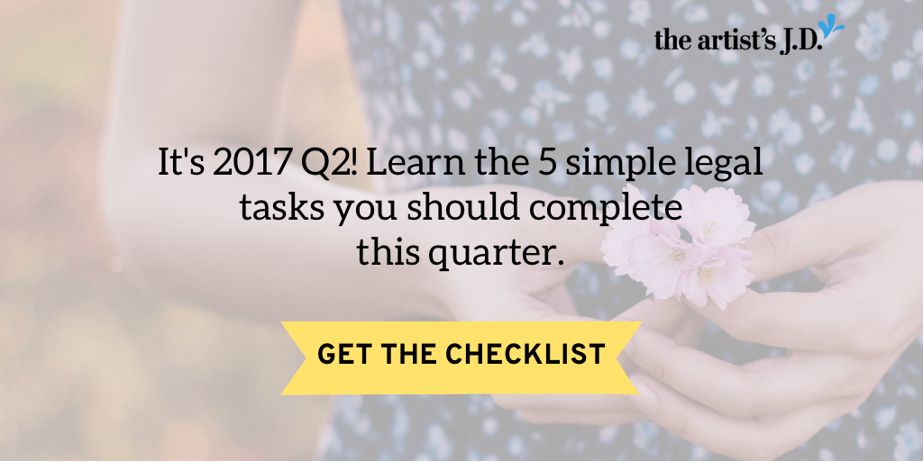 As the quarter changes, it's a great time to do a creative business legal check-up. Learn the 5 simple legal tasks you should complete during this check-up.