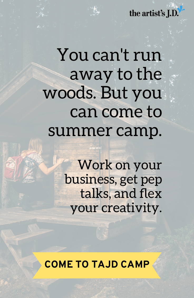 When tough days pile up, you might want to run away. Instead, come to summer camp! You'll work on your business, get pep talks, and flex your creativity.