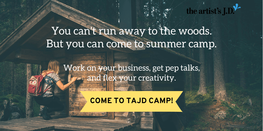 When tough days pile up, you might want to run away. Instead, come to summer camp! You'll work on your business, get pep talks, and flex your creativity.