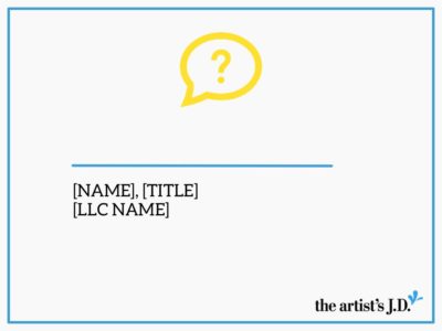 Option #2: [NAME], [TITLE], [LLC NAME]