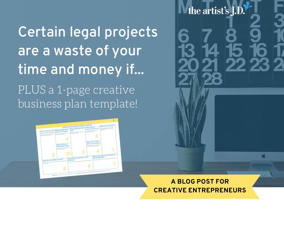 Writing a business plan sounds like business basics, not legal. But it is because some legal projects waste your time and money if they don't move you forward.