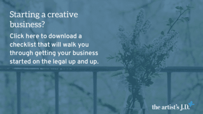 Enter your email to download a checklist that will walk you through getting your creative business started on the up and up.