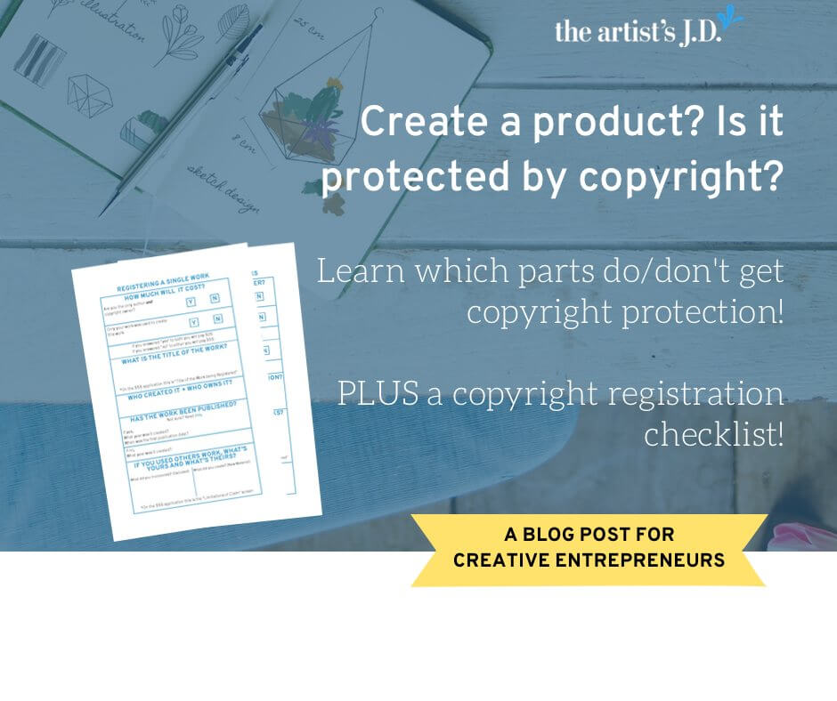 With products what is/isn’t protected by copyright can get murky. Click through to learn what qualifies for copyright + if your product is protected!