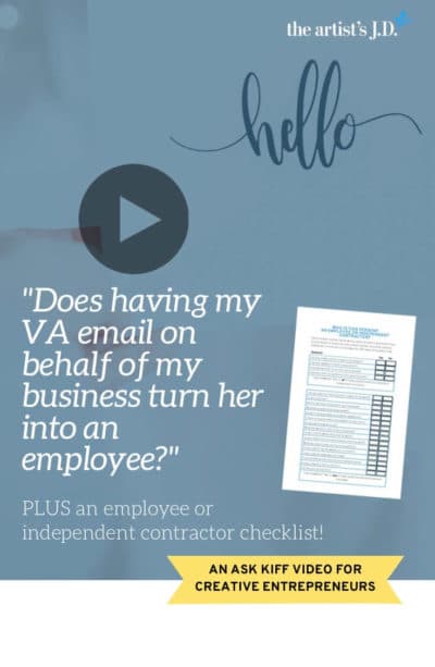 Got a VA? Is she an independent contractor? Then you won't want to miss this video that explains what tasks you legally can and can't assign to her.