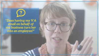Got a VA? Is she an independent contractor? Then you won't want to miss this video that explains what tasks you legally can and can't assign to her.