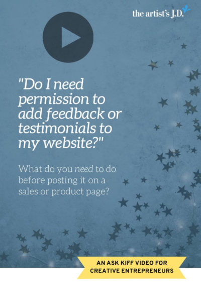 Do I need permission to add feedback or testimonials to my website?